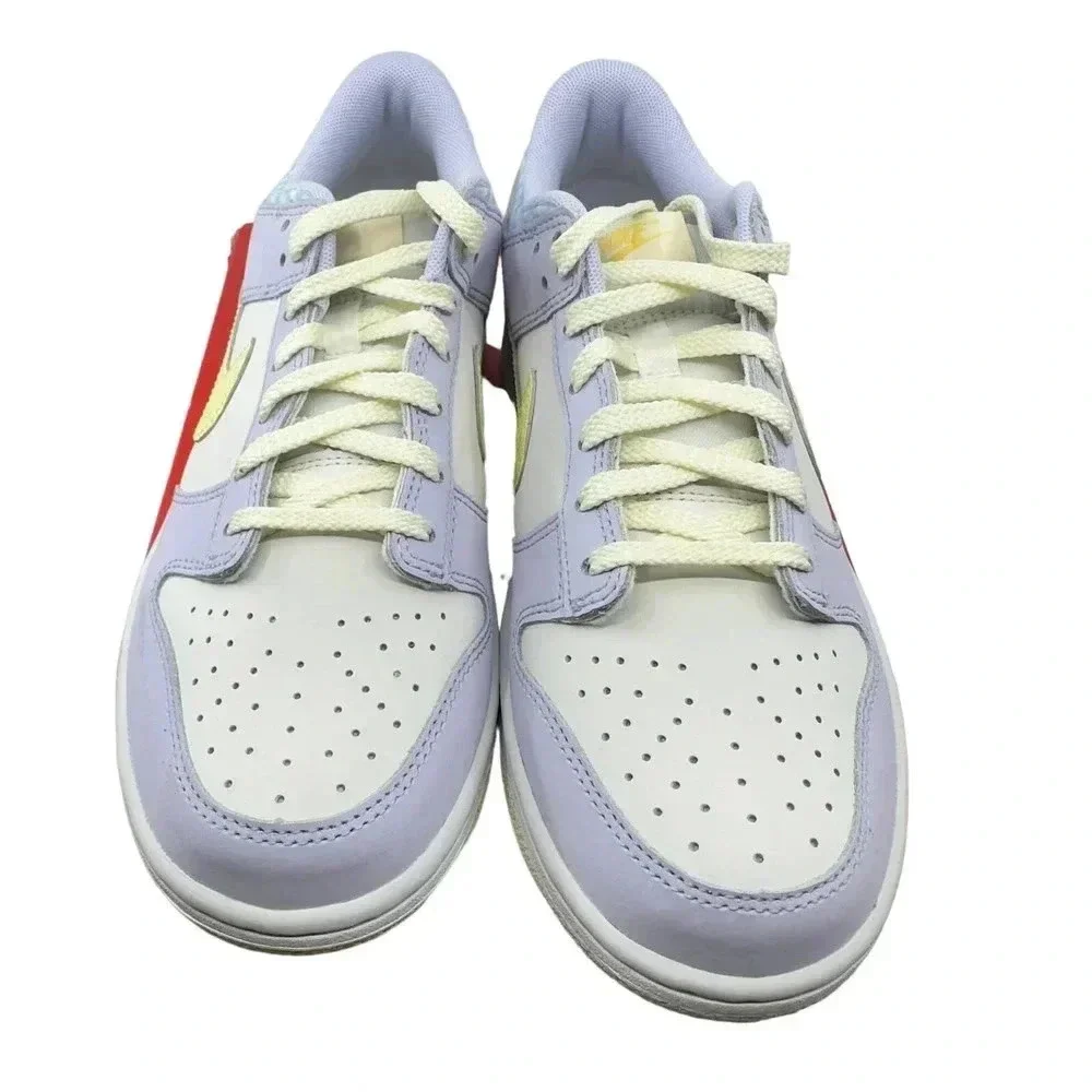 Nike Kids Shoes Dunk Low Easter FJ4641536 Athletic Sneakers White/Purple 7Y - Picture 2 of 8